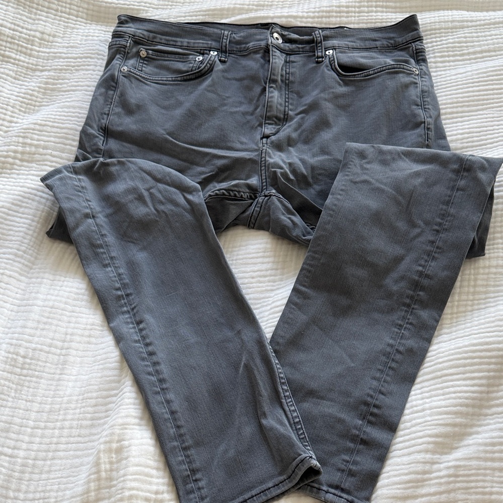 rag & bone Men's Charcoal Skinny Jeans
